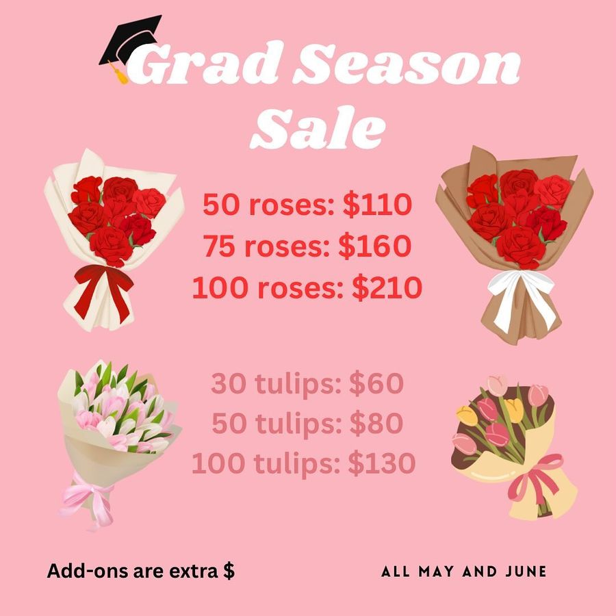 Grad season sale
